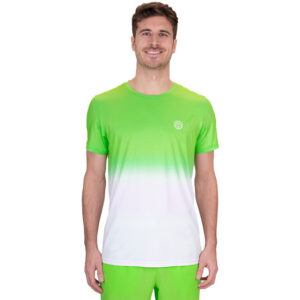Bidi Badu Crew Gradiant Erkek Tenis Tişörtü -neon green, white
