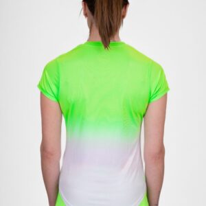 Bidi Badu Crew Gradiant Tee - neon green, white