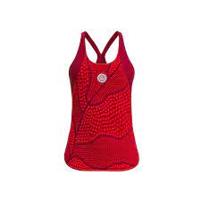 Bidi Badu Protected Leafs Tank Kız Çocuk Tenis Atleti- Bordo